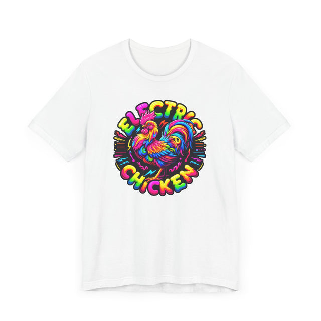 Neon Electric Chicken T-shirt, Fowl Tee