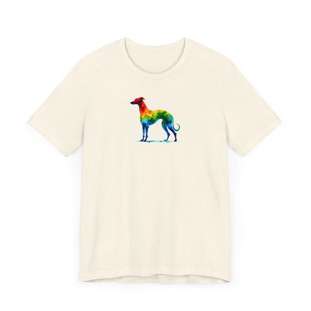 Rainbow Whippet T-shirt,Pride Shirt,Dog Lover Top,Rainbow Animals,LGBTQ+ Tee, Whippet owner, Whippet gift