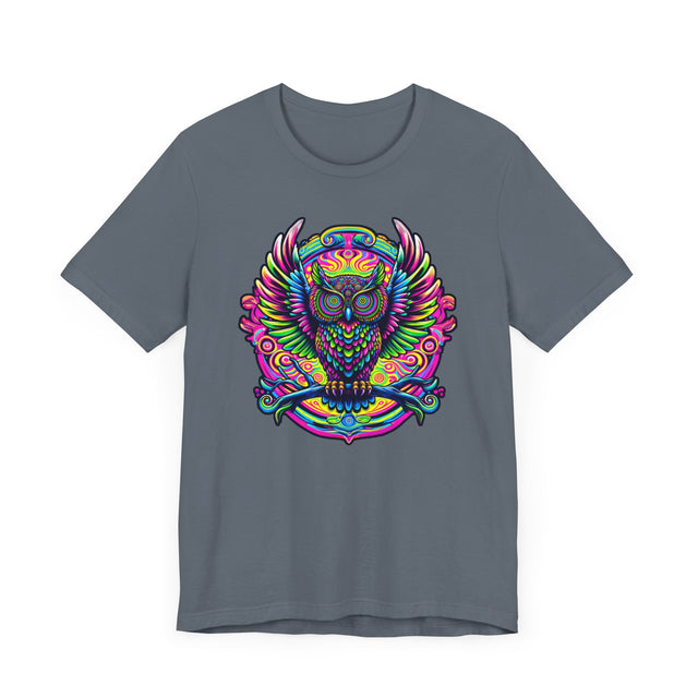 Neon Owl T-shirt, Owl Tee, Bird Lover