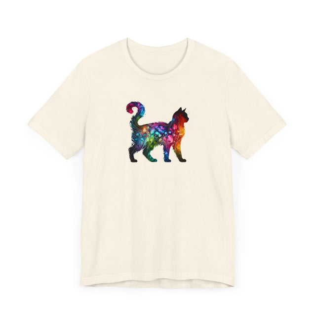 Rainbow Cat T-shirt,Pride Shirt,Cat Lover Top,Rainbow Animals,LGBTQ+ Tee,Feline,Kitten,Kitty