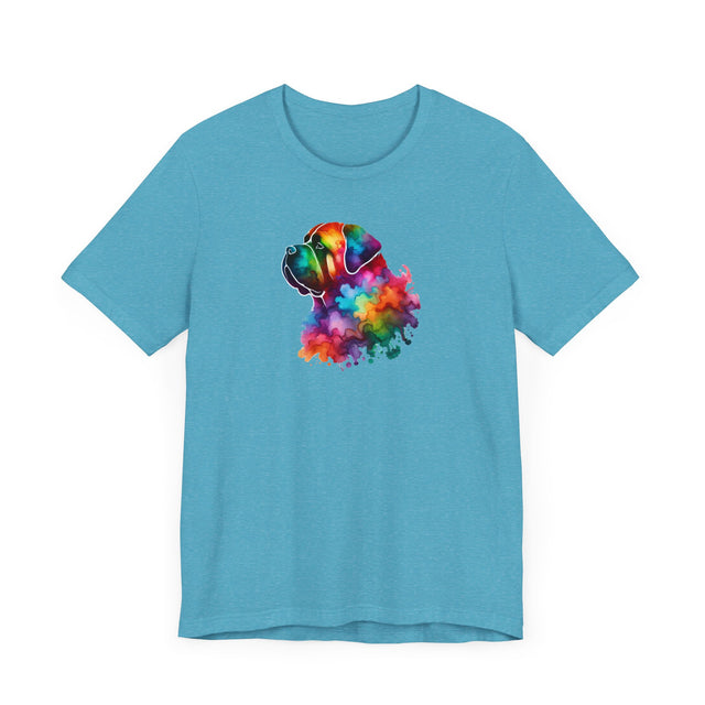 Rainbow Mastiff Head T-shirt,Pride Shirt,Dog Lover Top,Rainbow Animals,LGBTQ+ Tee, Mastiff owner, Mastiff gift