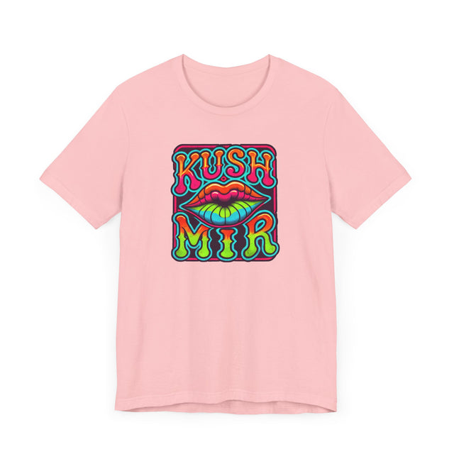 Kush Mir "Kiss Me" psychedelic T-shirt, Yiddish Lover Shirt, Valentine's Day
