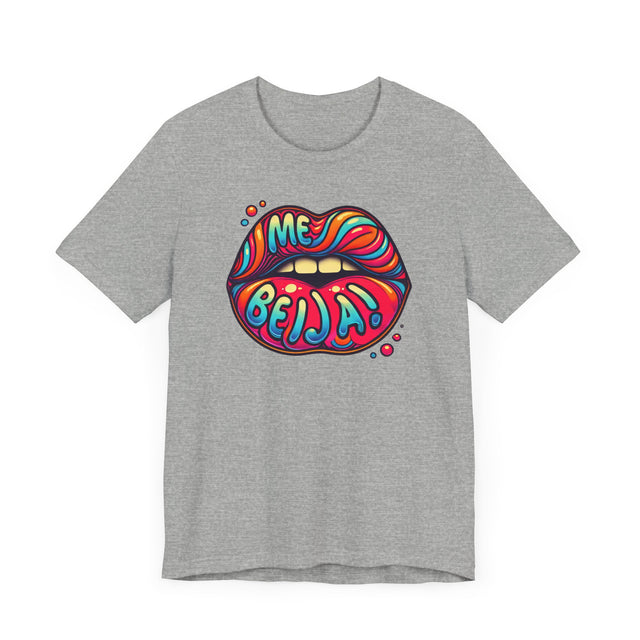 Me Beija "Kiss Me" psychedelic T-shirt, Portuguese Lover Shirt