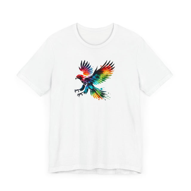 Rainbow Hawk Alcohol Ink T-shirt, Pride Shirt,Bird Lover T shirt, LGBTQ+, BGLT, Avian