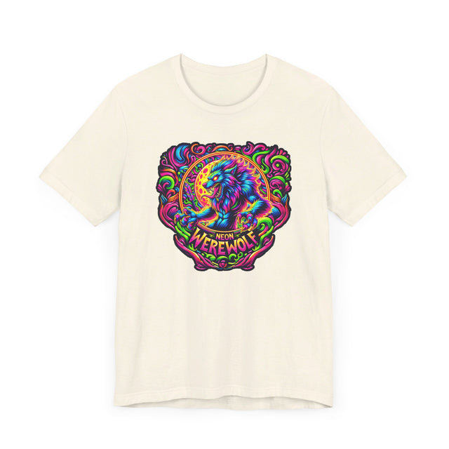 Neon Werewolf T-shirt, Halloween Tee, Neon Goth