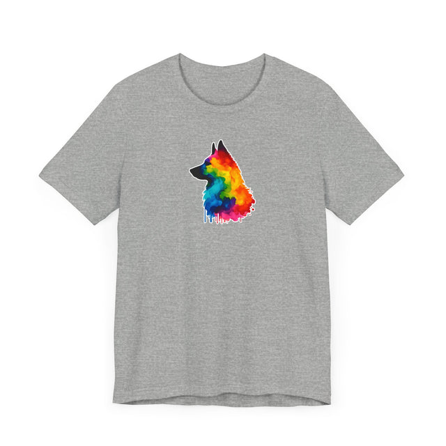 Rainbow Belgian Malinois Head T-shirt,Pride Shirt,Dog Lover Top,Rainbow Animals,LGBTQ+ Tee, Belgian Malinois Lover,Mal Mom,Mali Dad,Belgian Malinois OwnerGift