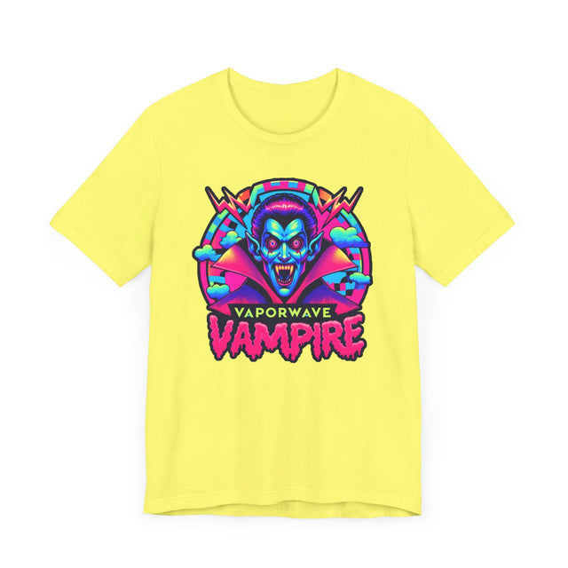 Vaporwave Vampire Bolt T-shirt, Halloween Tee, Neon Goth