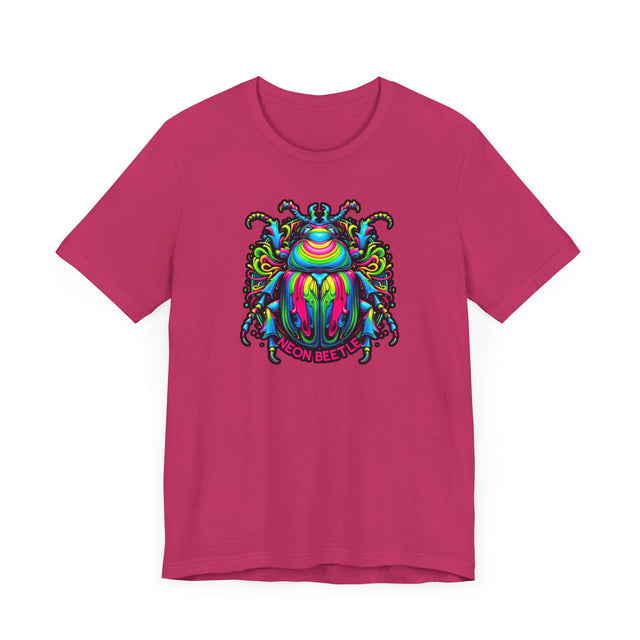 Neon Beetle T-shirt, Insect Lover Top
