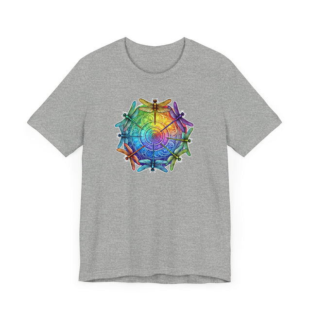 Rainbow Dragonfly Spiral Mandala,Dragonfly lover,Pride Shirt,Rainbow,Pride Parade T shirt,LGBTQ+ Ally Tee