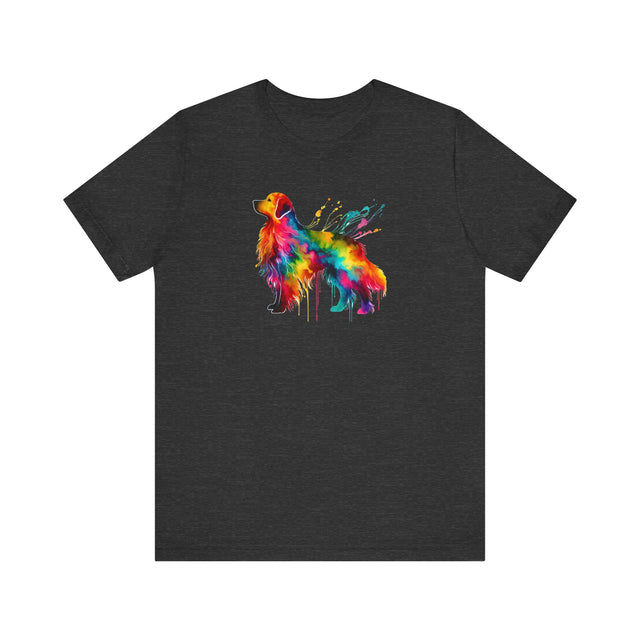 Rainbow Golden Retriever T-shirt,Pride Shirt,Dog Lover Top,Rainbow Animals,LGBTQ+ Tee, Golden Retriever Owner