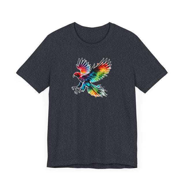 Rainbow Hawk Alcohol Ink T-shirt, Pride Shirt,Bird Lover T shirt, LGBTQ+, BGLT, Avian