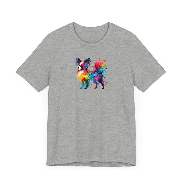 Rainbow Papillon T-shirt,Pride Shirt,Dog Lover Top,Rainbow Animals,LGBTQ+ Tee, Butterfly Dog gift, Phalene Owner
