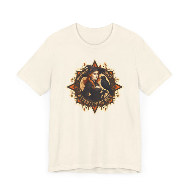 Pumpkin Spice & Everything Nice Witch Tee, Autumn T-shirt, Halloween Shirt