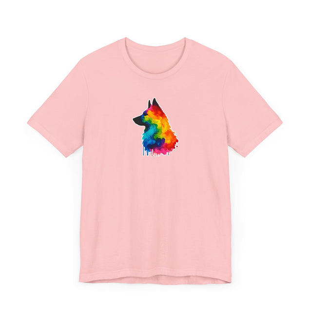 Rainbow Belgian Malinois Head T-shirt,Pride Shirt,Dog Lover Top,Rainbow Animals,LGBTQ+ Tee, Belgian Malinois Lover,Mal Mom,Mali Dad,Belgian Malinois OwnerGift