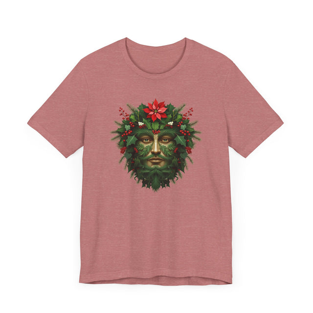 Christmas Green Man T-shirt, Yuletide Shirt