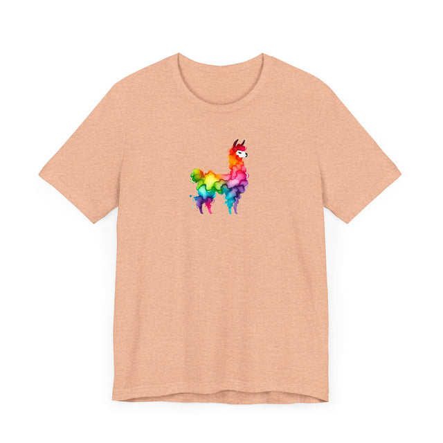 Rainbow Llama Alcohol Ink T-shirt, Pride Shirt,Animal Lover T shirt, LGBTQ+, BGLT