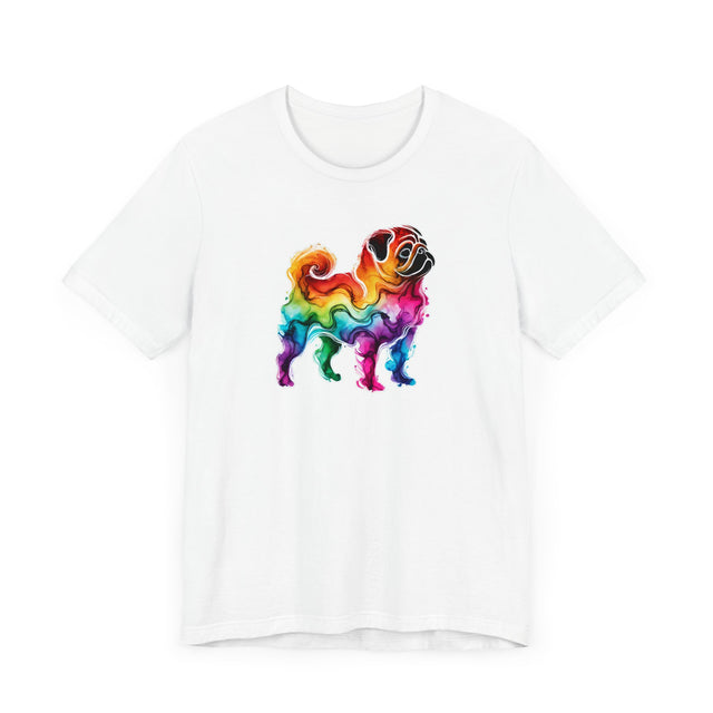 Rainbow Pug T-shirt,Pride Shirt,Dog Lover Top,Rainbow Animals,LGBTQ+ Tee, Pug owner, Pug gift