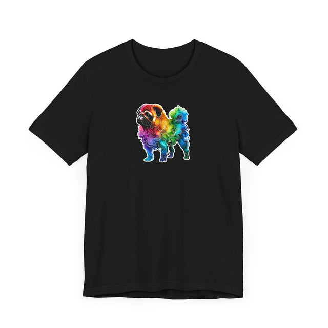 Rainbow Pug T-shirt,Pride Shirt,Dog Lover Top,Rainbow Animals,LGBTQ+ Tee, Pug owner, Pug gift