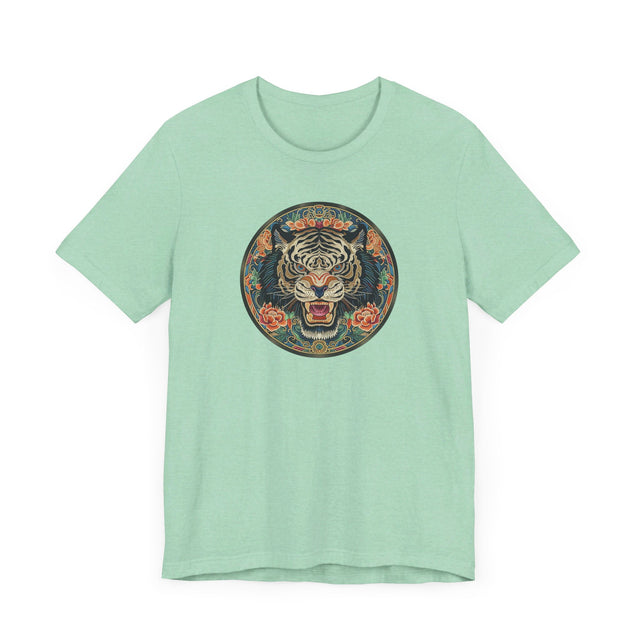 Black Tiger Mandala T-shirt,Tiger Lover Top,Big Cat Lover