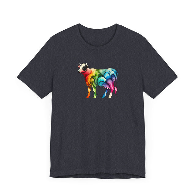 Rainbow Holstein Cow,Cow lover,Cattle tee,Bovine shirt,Pride Shirt,Rainbow,Pride Parade T shirt,LGBTQ+ Ally Tee