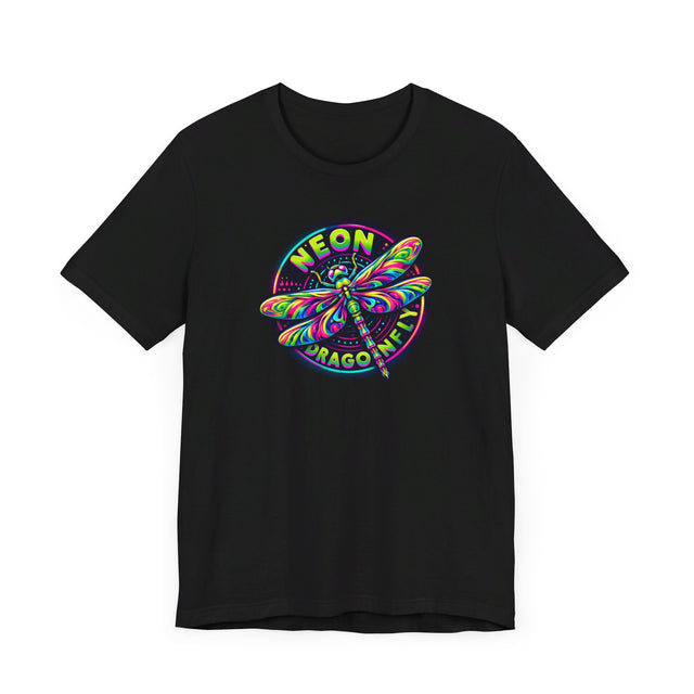 Neon Dragonfly T-shirt, Insect Lover Top