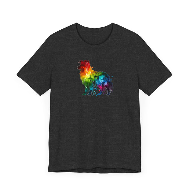 Rainbow Border Collie T-shirt,Pride Shirt,Dog Lover Top,Rainbow Animals,LGBTQ+ Tee, Border Collie Owner gift