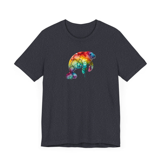 Rainbow Manatee Alcohol Ink,Sea life lover,Ocean Life,Nautical,Pride Shirt,LGBTQ+ Tee