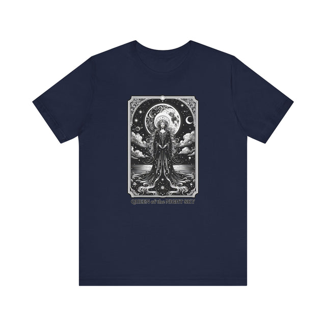 Queen of the Night Sky,Tarot card shirt,Mother's Day Gift,Tarot Reader Gift,Witchy Shirt,Mystical Cards Tee,Celestial Astrology,Gift for her