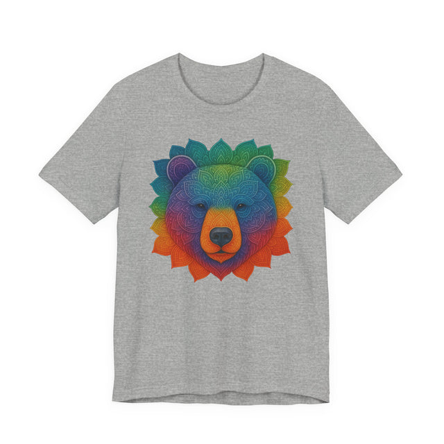 Bear Rainbow Mandala T-shirt, Pride Shirt, Artsy Tee, LGBTQIA, Bear, Queer, Mama Bear, Papa Bear