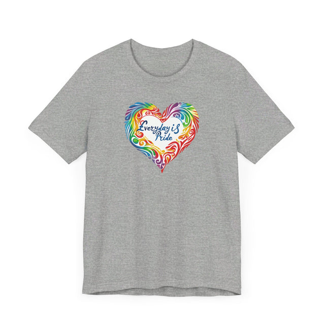 Everyday Pride T shirt, Rainbow Heart T-shirt