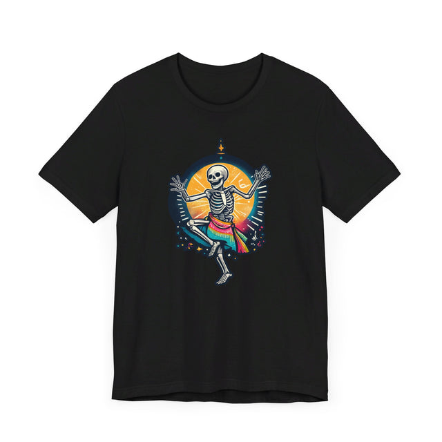 Dancing Skeleton Dark T-shirt, Halloween Shirt