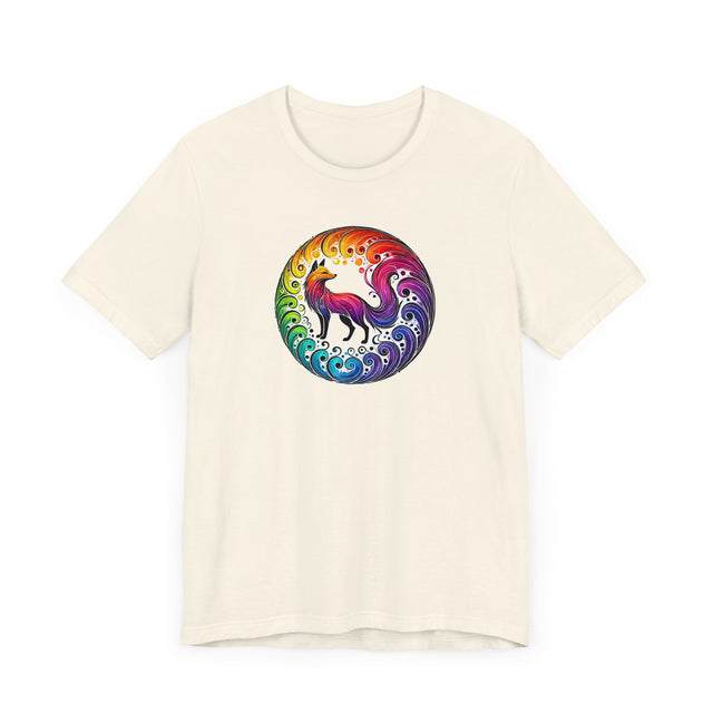 Rainbow Fox Spiral,Vixen lover,Foxy tee,Pride Shirt,Rainbow,Pride Parade T shirt,LGBTQ+ Ally Tee