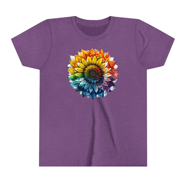 Rainbow Sunflower T-shirt, Youth Size