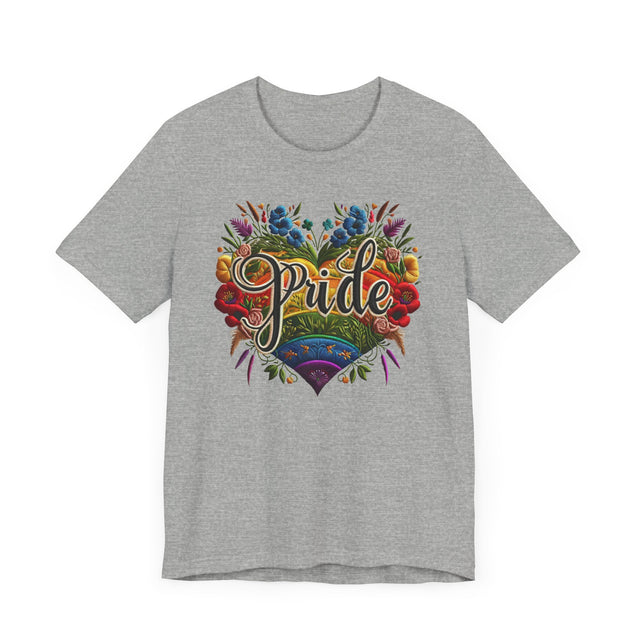Pride Heart Shirt, Rainbow Heart T-shirt, LGBTQ+ Heart Top