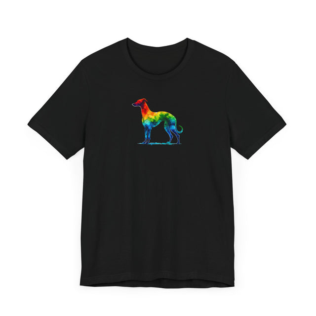 Rainbow Whippet T-shirt,Pride Shirt,Dog Lover Top,Rainbow Animals,LGBTQ+ Tee, Whippet owner, Whippet gift