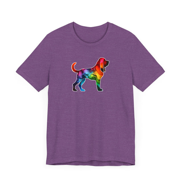 Rainbow Bloodhound T-shirt,Pride Shirt,Dog Lover Top,Rainbow Animals,LGBTQ+ Tee, Bloodhound Owner gift