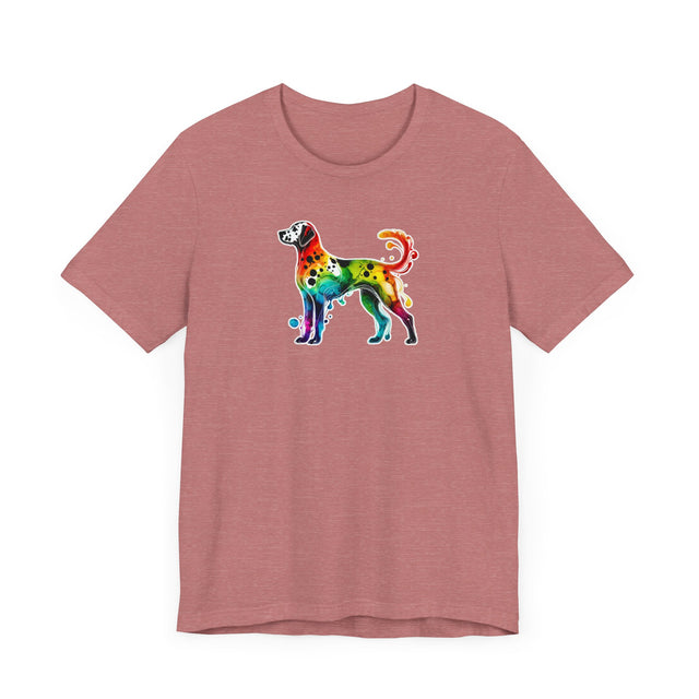 Rainbow Dalmatian T-shirt,Pride Shirt,Dog Lover Top,Rainbow Animals,LGBTQ+ Tee, Dalmatian gift