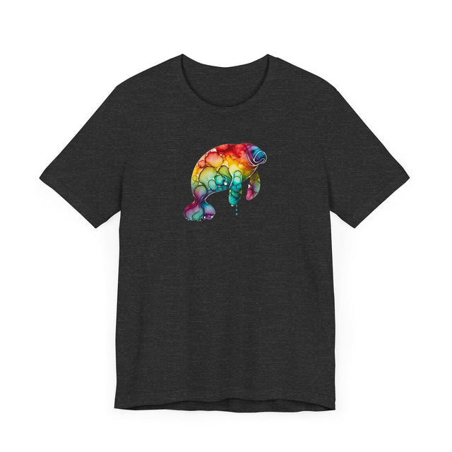 Rainbow Manatee Alcohol Ink,Sea life lover,Ocean Life,Nautical,Pride Shirt,LGBTQ+ Tee