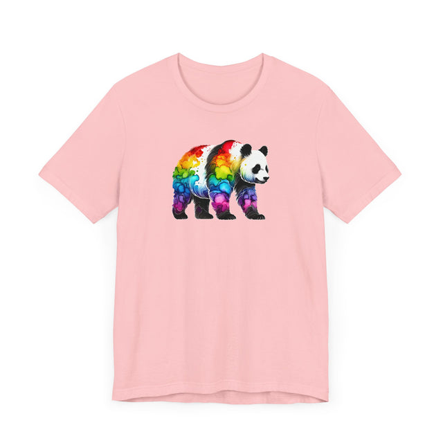 Rainbow Panda Bear Alcohol Ink T-shirt, Pride Shirt,Animal Lover T shirt, LGBTQ+, BGLT, Big Bear
