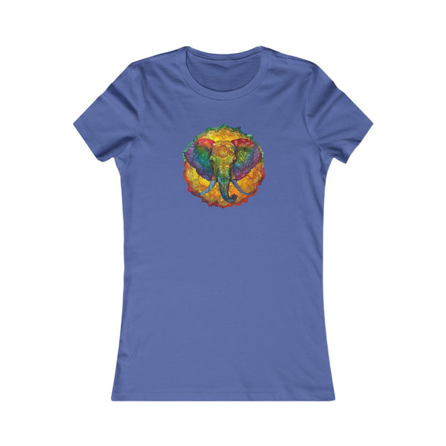 Rainbow Elephant Mandala T-shirt,Pride Shirt,Elephant Lover Top,Rainbow Animals,LGBTQ+ Tee,Queer,Gay,Lesbian,Bisexual,Trans,Women's Favorite Tee