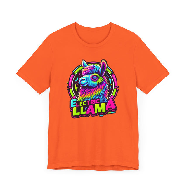 Neon Electric Llama T-shirt, Llama Tee