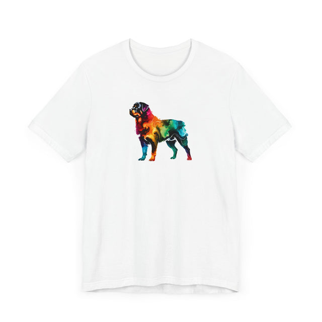 Rainbow Rottweiler T-shirt,Pride Shirt,Dog Lover Top,Rainbow Animals,LGBTQ+ Tee, Rottie owner, Rotty gift