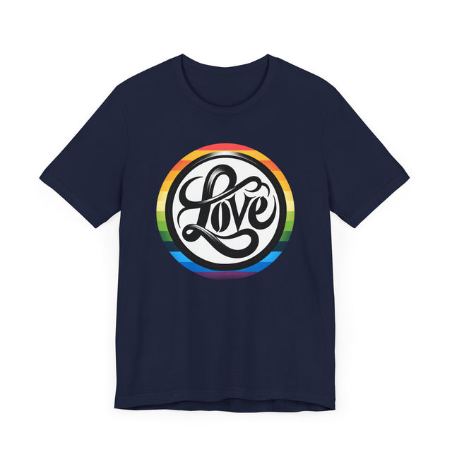 Pride Love Circle Shirt, Rainbow Love T-shirt, LGBT Love, Pride T shirt, LGBTQ+ Tee, Queer Love
