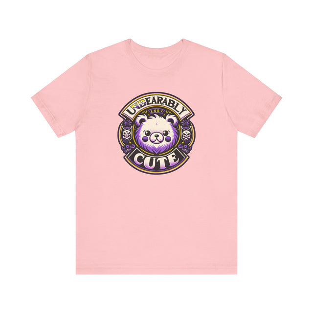 Unbearably Cute Nonbinary T-shirt,NonBinary Pride Shirt, Non-Binary Top, ENBY shirt, LGBTQ+ Tee