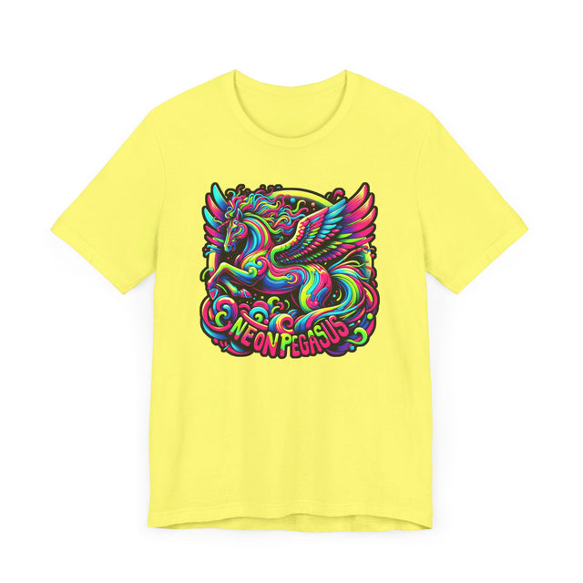 Neon Pegasus T-shirt, Flying Horse Tee