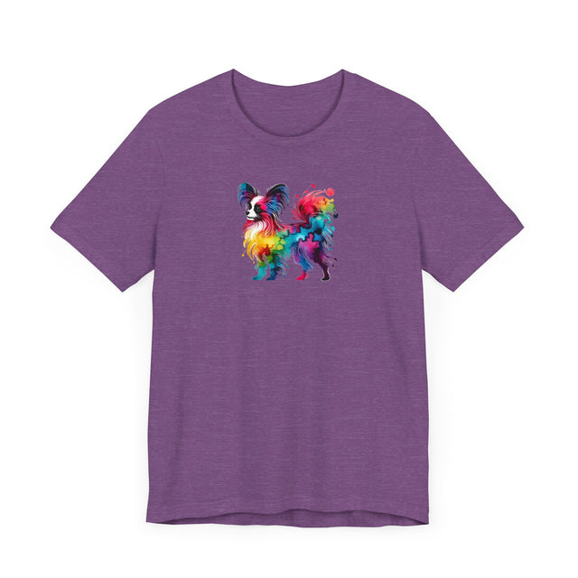 Rainbow Papillon T-shirt,Pride Shirt,Dog Lover Top,Rainbow Animals,LGBTQ+ Tee, Butterfly Dog gift, Phalene Owner