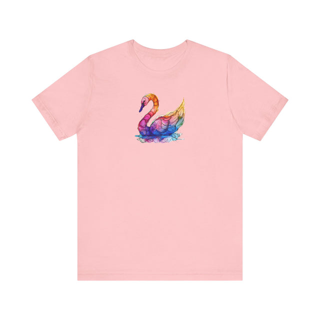 Rainbow Swan T-shirt,Pride Shirt,Bird Lover Top,Rainbow Animals,LGBTQ+ Tee