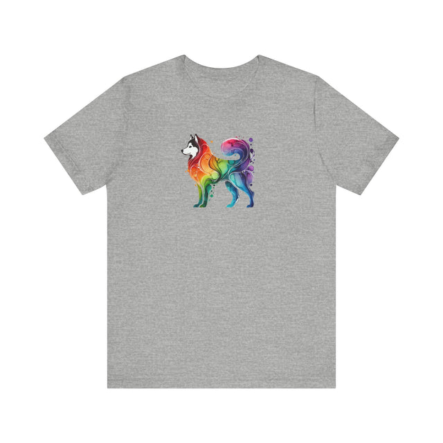 Rainbow Siberian Husky T-shirt,Pride Shirt,Dog Lover Top,Rainbow Animals,LGBTQ+ Tee,Husky Owner