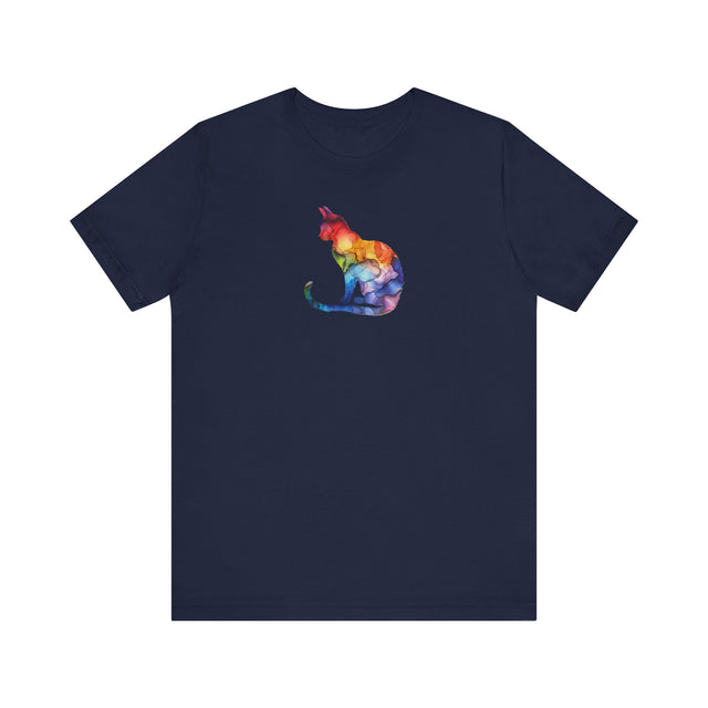 Rainbow Cat T-shirt,Pride Shirt,Pride Parade Top,Rainbow Animals,LGBTQ+ Tee,Nonbinary,Gay,Lesbian,Bisexual,Trans,BGLT,LBGT,Feline,Kitten,Kitty