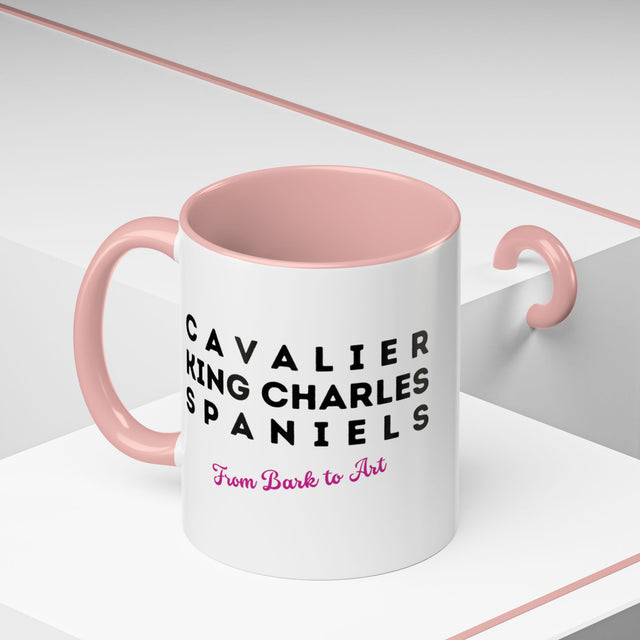 Cavalier King Charles Spaniel Coffee Cup,4-Panel Pop Art Mug,Cav Lover,Cav Spaniel Mom,Cav Dad,Dog Lover Gift,Cavalier King Charles Spaniel Gift